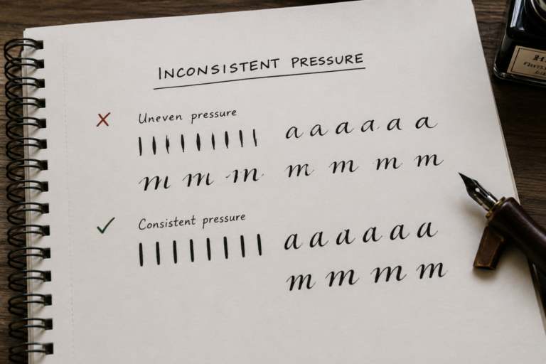 Calligraphy Mistakes Beginner Mistakes in Calligraphy and How to Fix Them - Doodle and Script