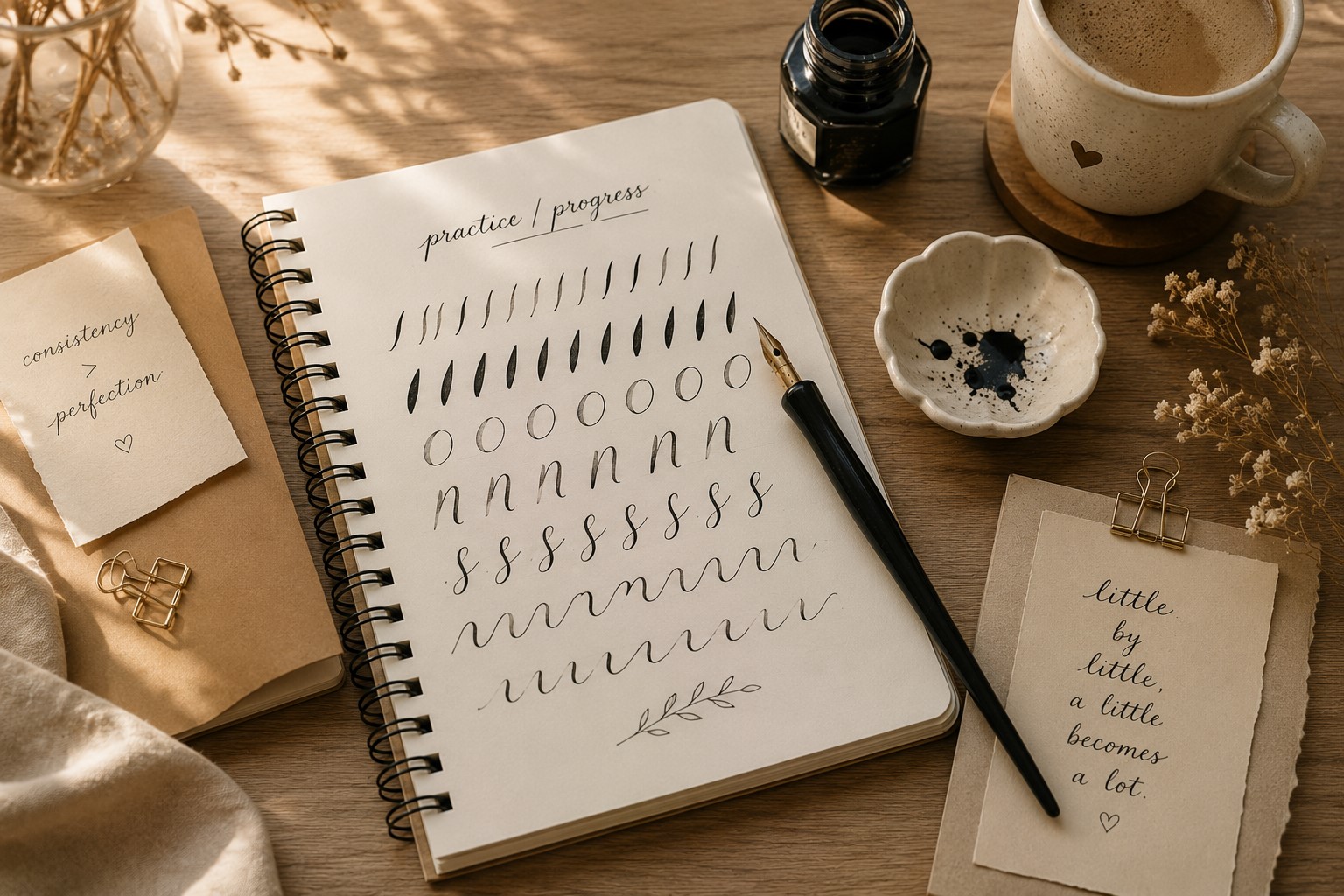 Exercise In Calligraphy Beginner Calligraphy Exercises to Improve Control - Doodle and Script