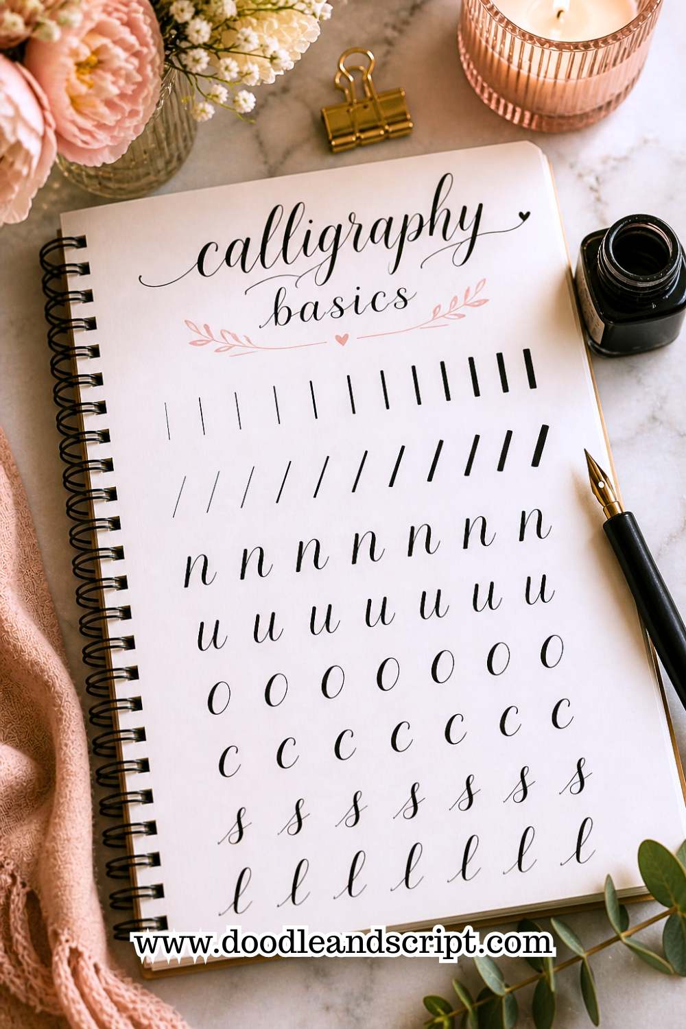 Calligraphy for Beginners: Complete Starter Guide - Doodle and Script