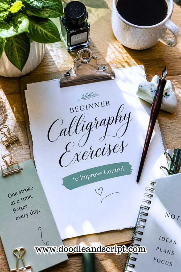 Beginner Calligraphy Exercises to Improve Control