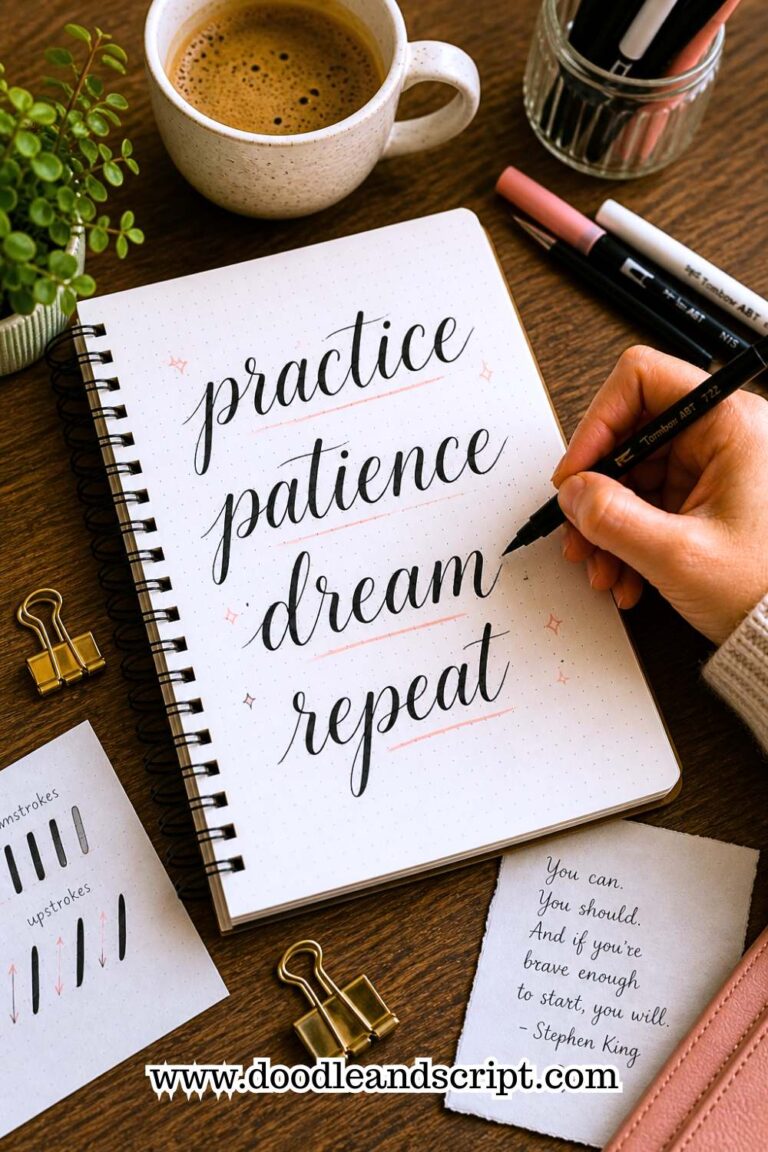Faux Calligraphy Tutorial for Absolute Beginners