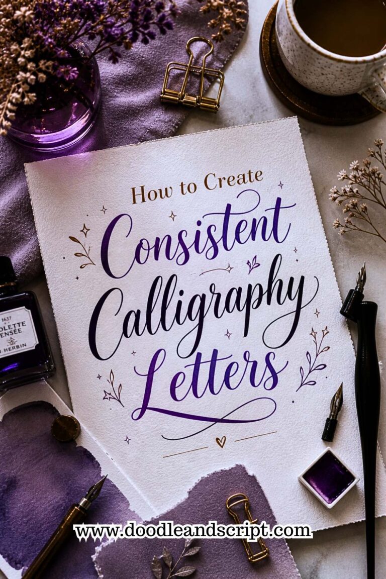 How to Create Consistent Calligraphy Letters