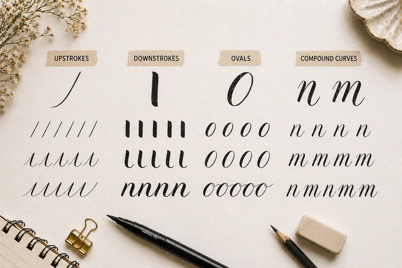 Calligraphy for Beginners: Complete Starter Guide - Doodle and Script