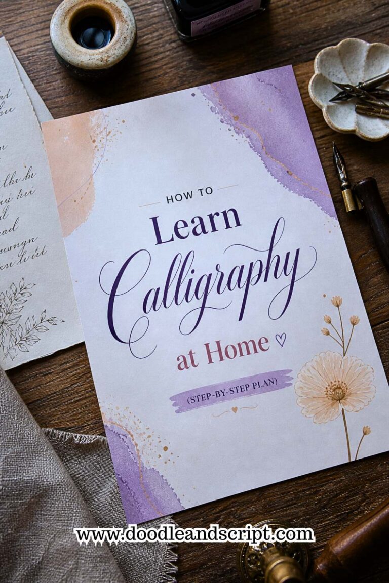 How to Learn Calligraphy at Home (Step-by-Step Plan)