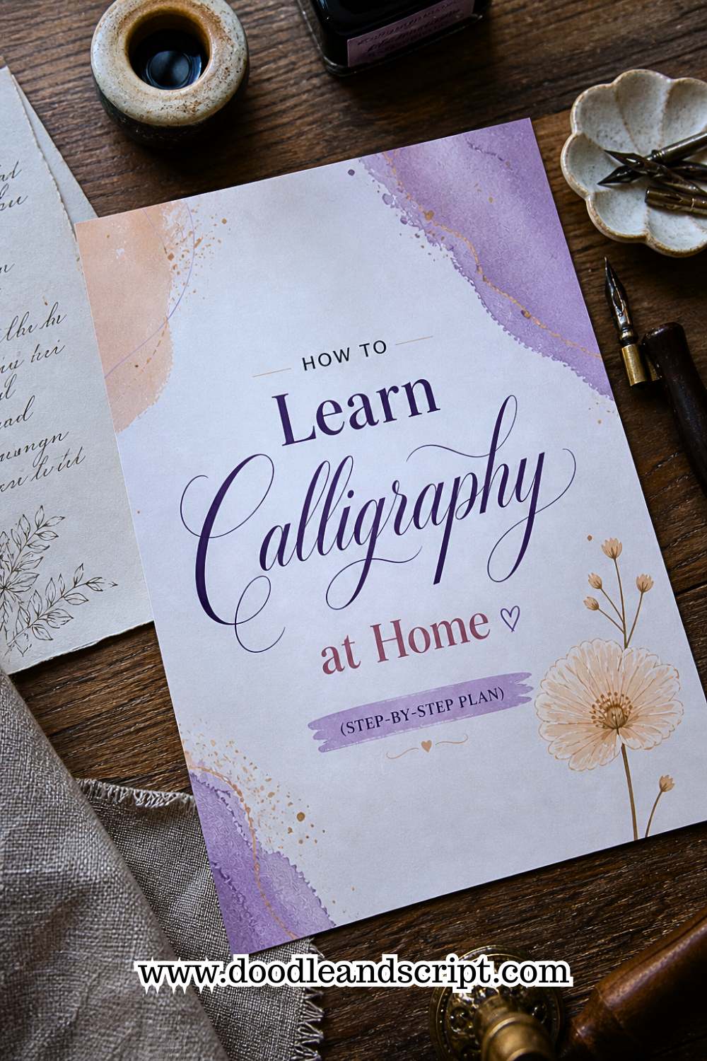 How to Learn Calligraphy at Home (Step-by-Step Plan) - Doodle and Script