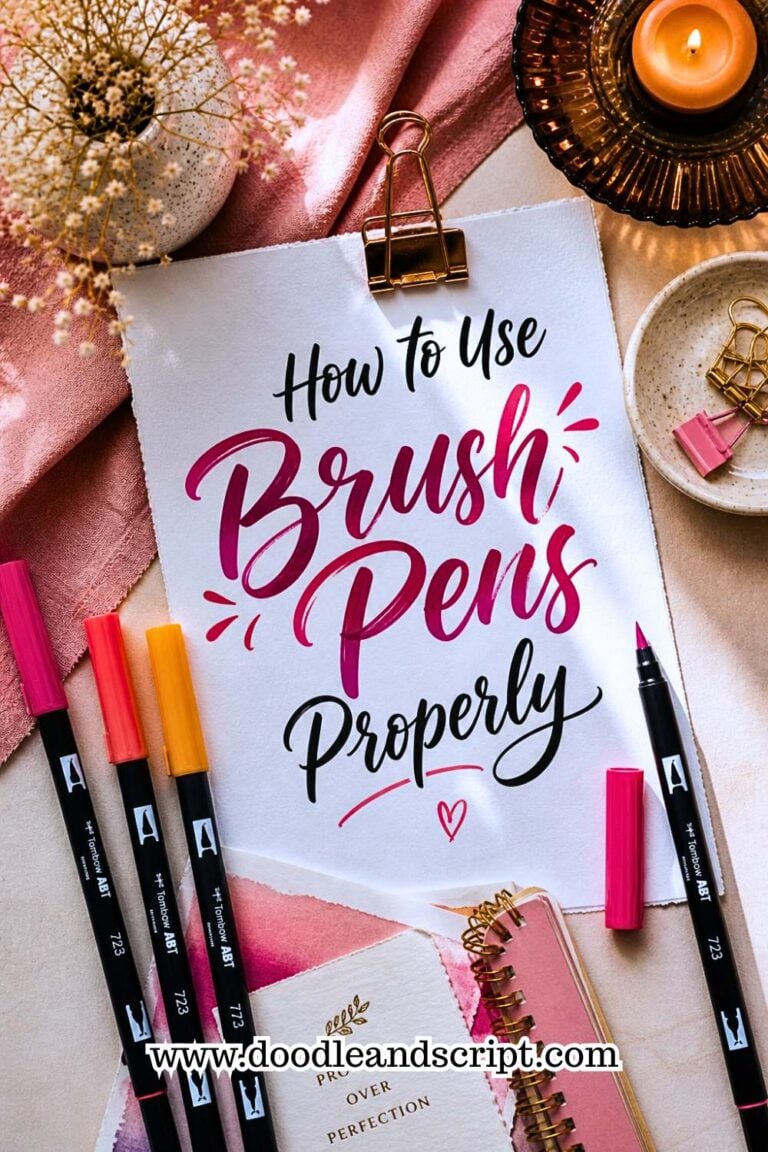 How to Use Brush Pens Properly