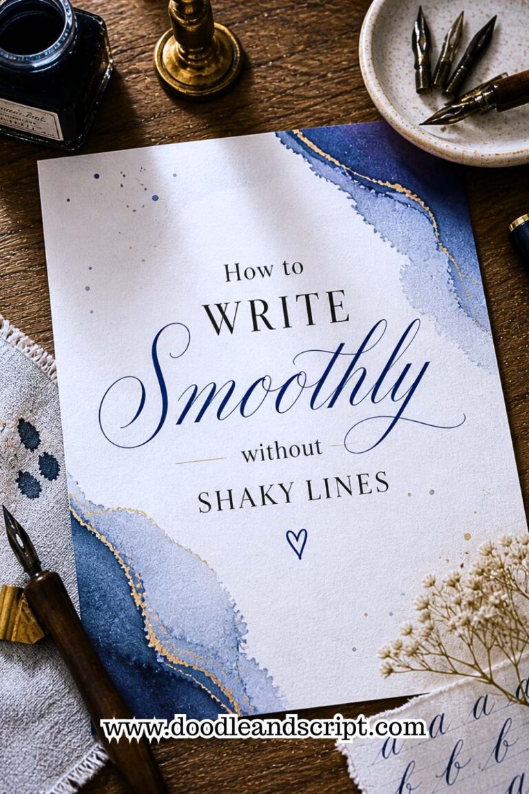 How to write smoothly without shaky lines