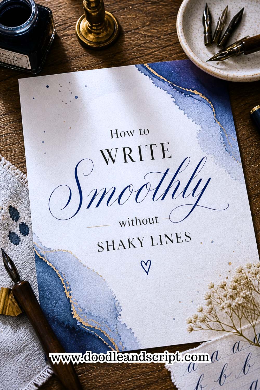 How to write smoothly without shaky lines - Doodle and Script