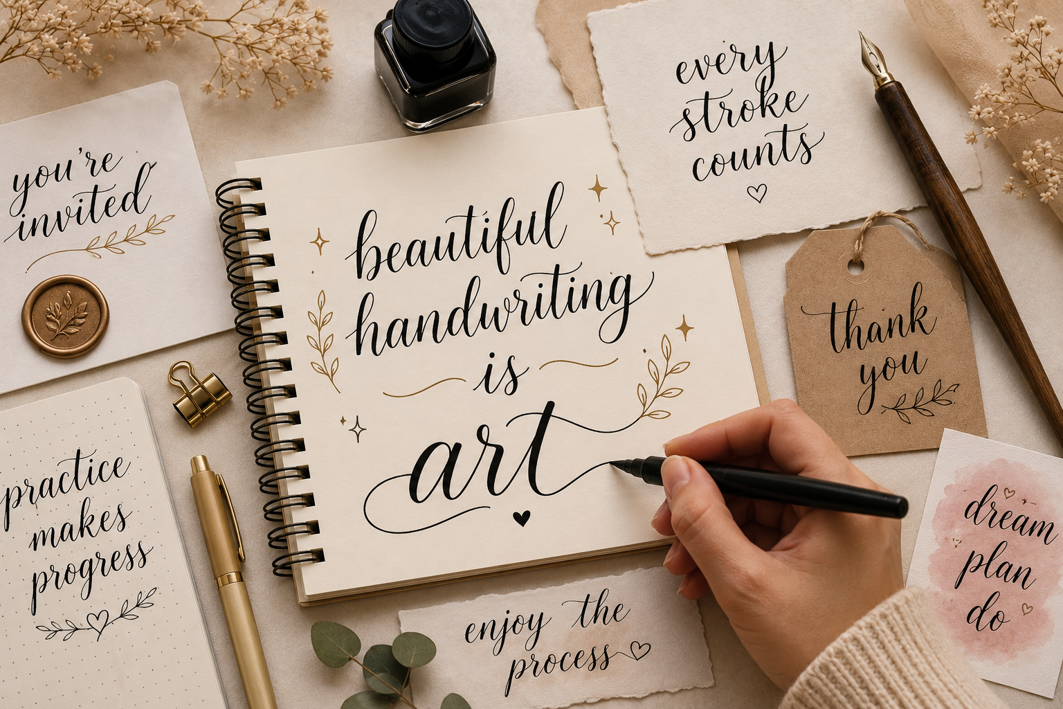 Beginner Mistakes in Calligraphy and How to Fix Them - Doodle and Script