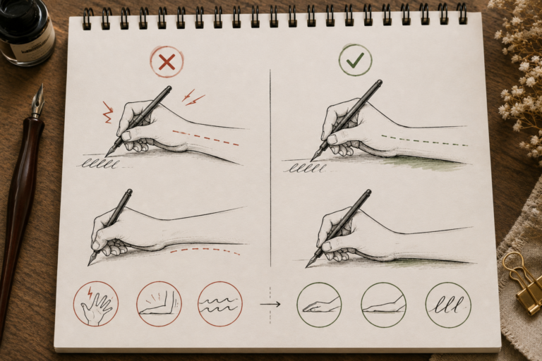 Beginner Mistakes in Calligraphy and How to Fix Them - Doodle and Script