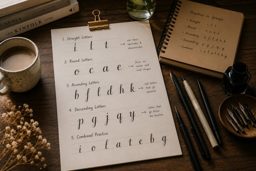 HOW TO CREATE YOUR FIRST CALLIGRAPHY ALPHABET