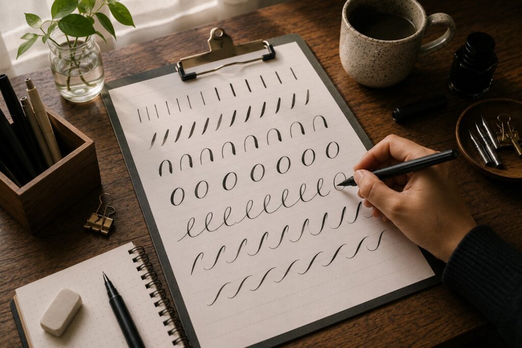 HOW TO CREATE YOUR FIRST CALLIGRAPHY ALPHABET
