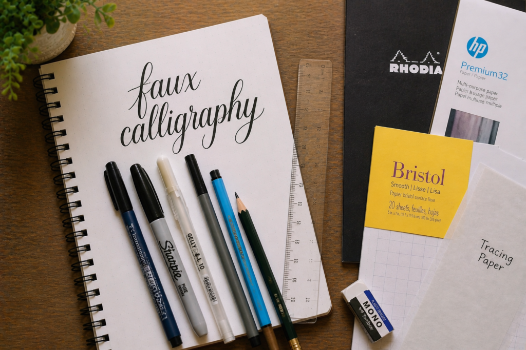 FAUX CALLIGRAPHY TUTORIAL