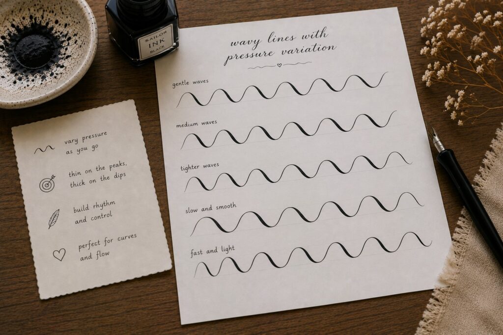 BEGINNER CALLIGRAPHY EXERCISES TO IMPROVE CONTROL