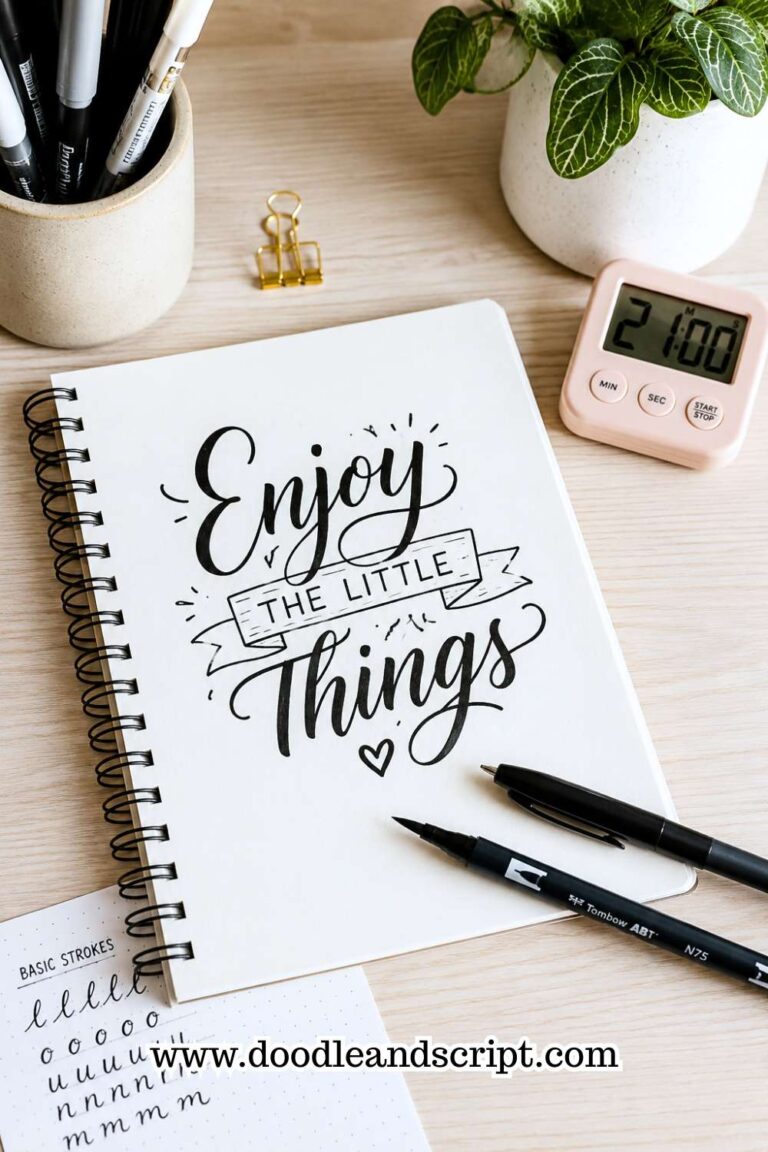 Easy Hand Lettering Tutorial: Learn in 21 Minutes
