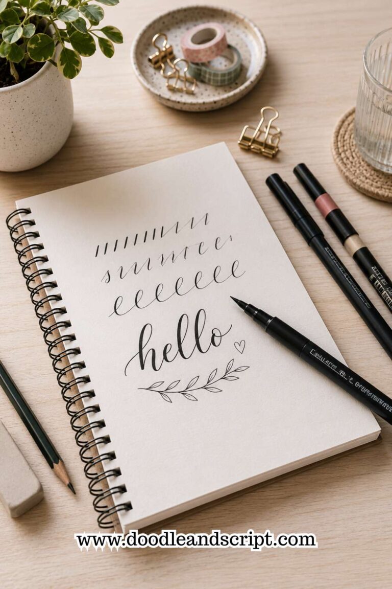 19 Beginner Hand Lettering Practice Sheets You’ll Actually Use