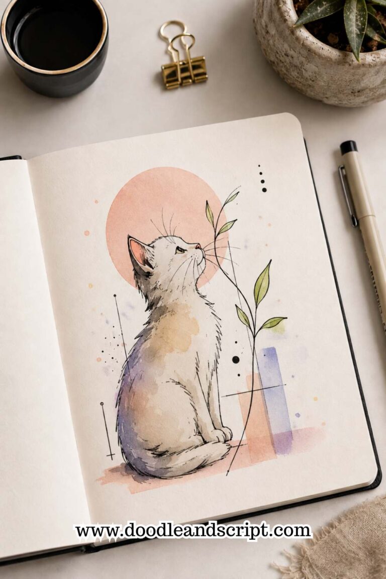 19 Cute Cat Doodle Ideas That Look Professional