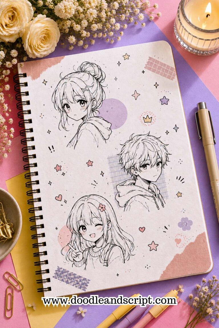 19 Easy Anime Doodle Ideas