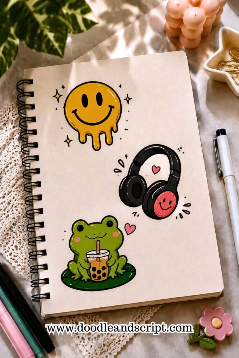 19 Easy Sticker Doodle Ideas