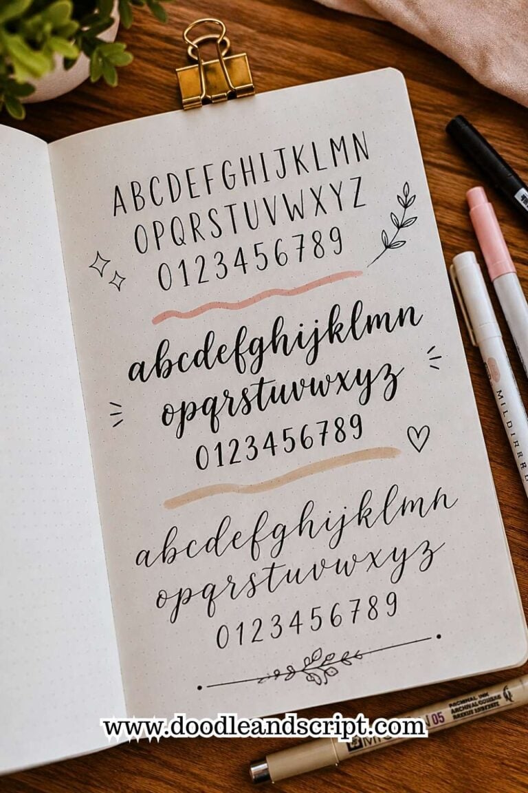 29 Bullet Journal Font Ideas to Make Your Pages Pop