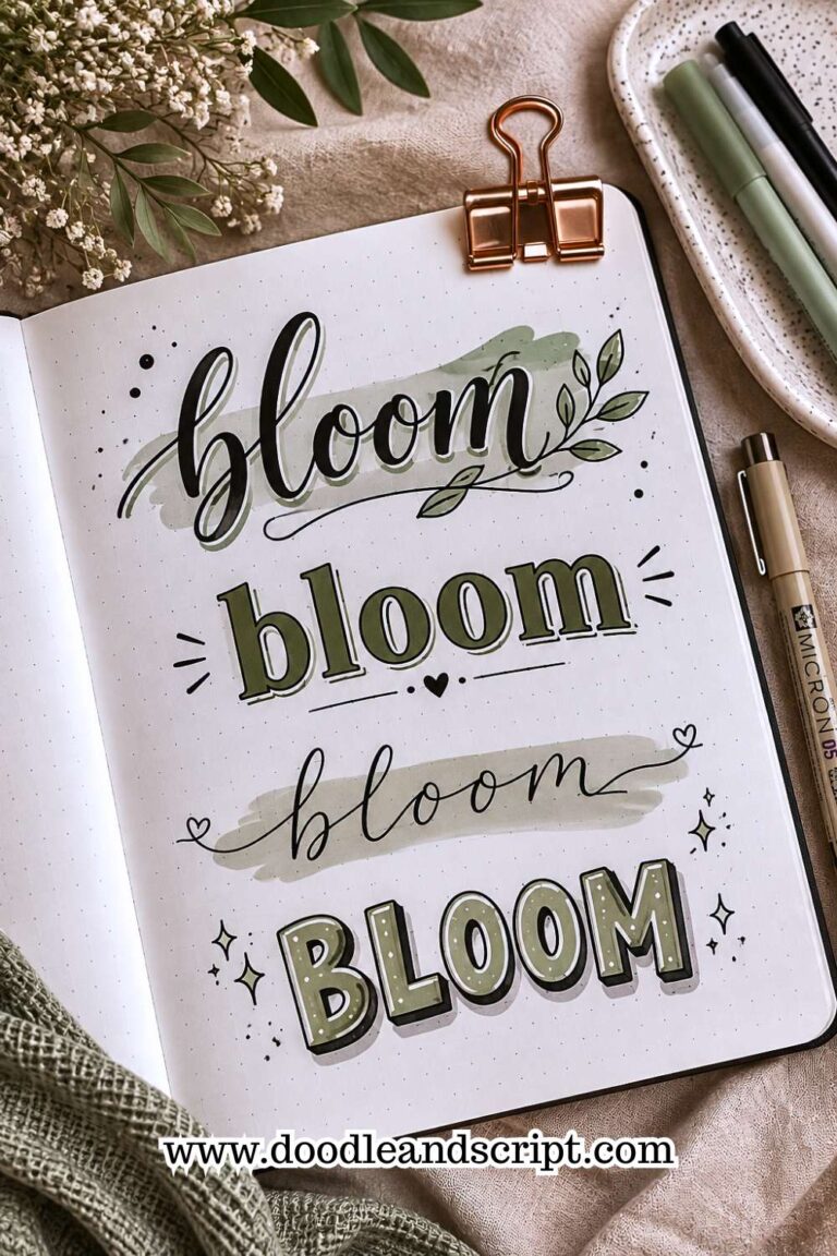 15 Easy Bullet Journal Lettering Styles Every Beginner Should Learn