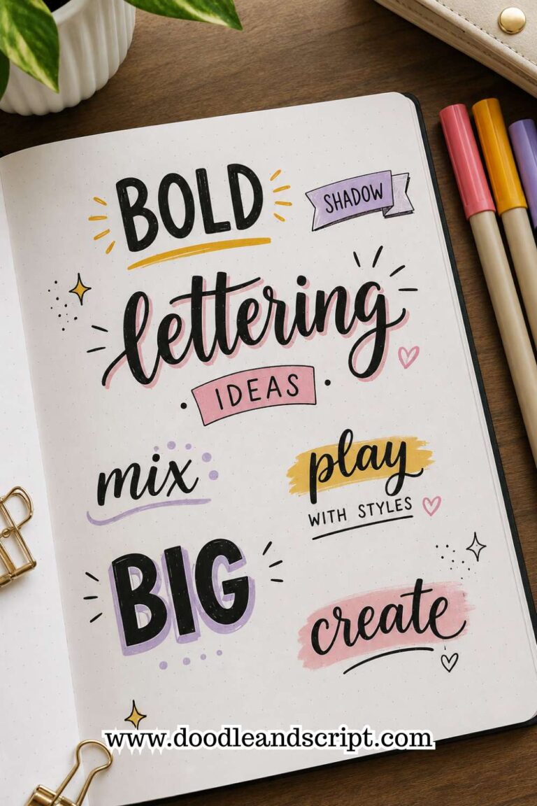 25 Aesthetic Bullet Journal Lettering Ideas You’ll Love