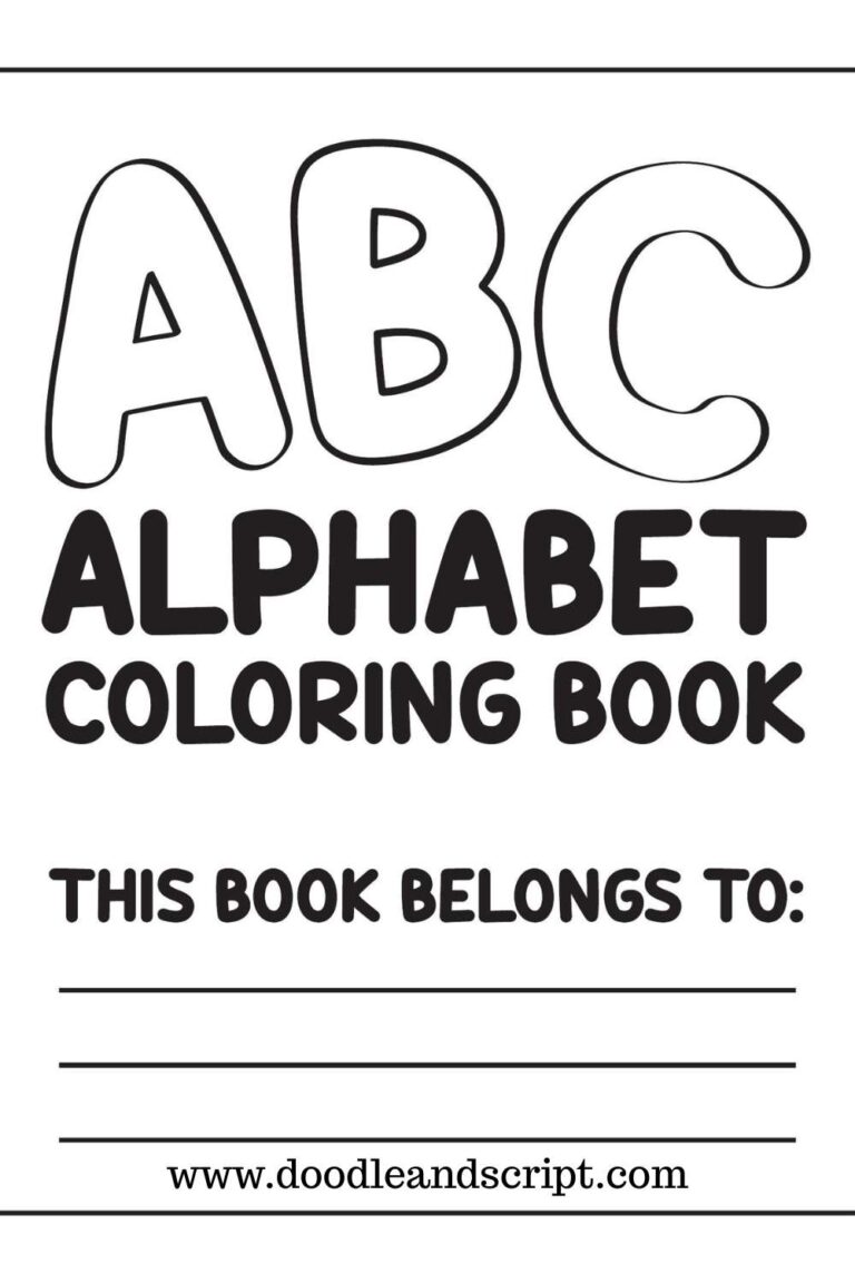 53 Amazing Alphabet Coloring Pages With Fun ABC Words