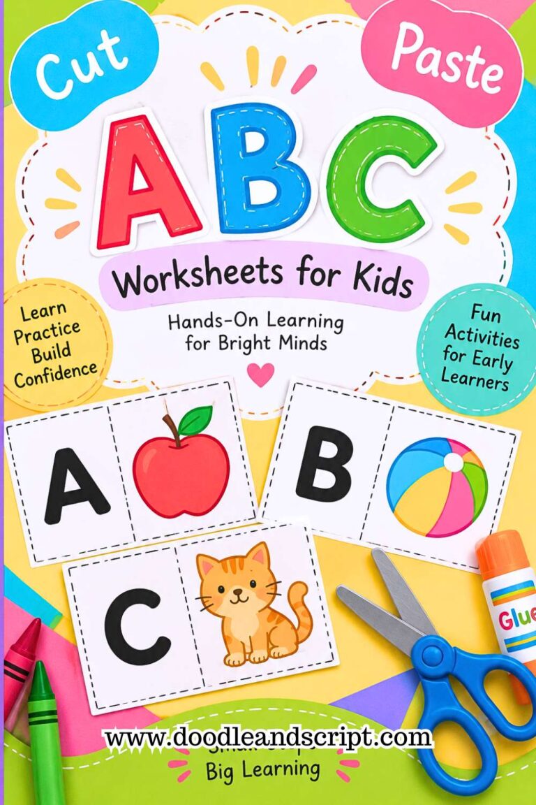 80 Exciting Cut and Paste Alphabet Worksheets for Kids