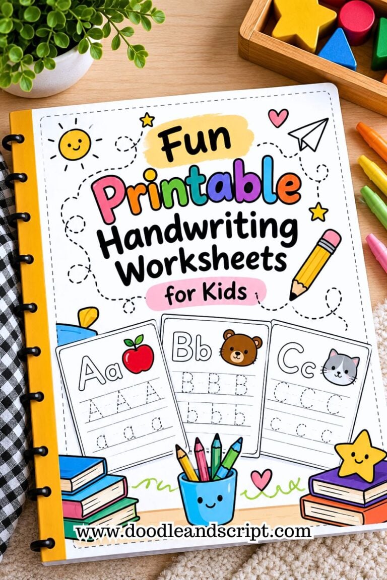 15 Fun Printable Handwriting Worksheets for Kids