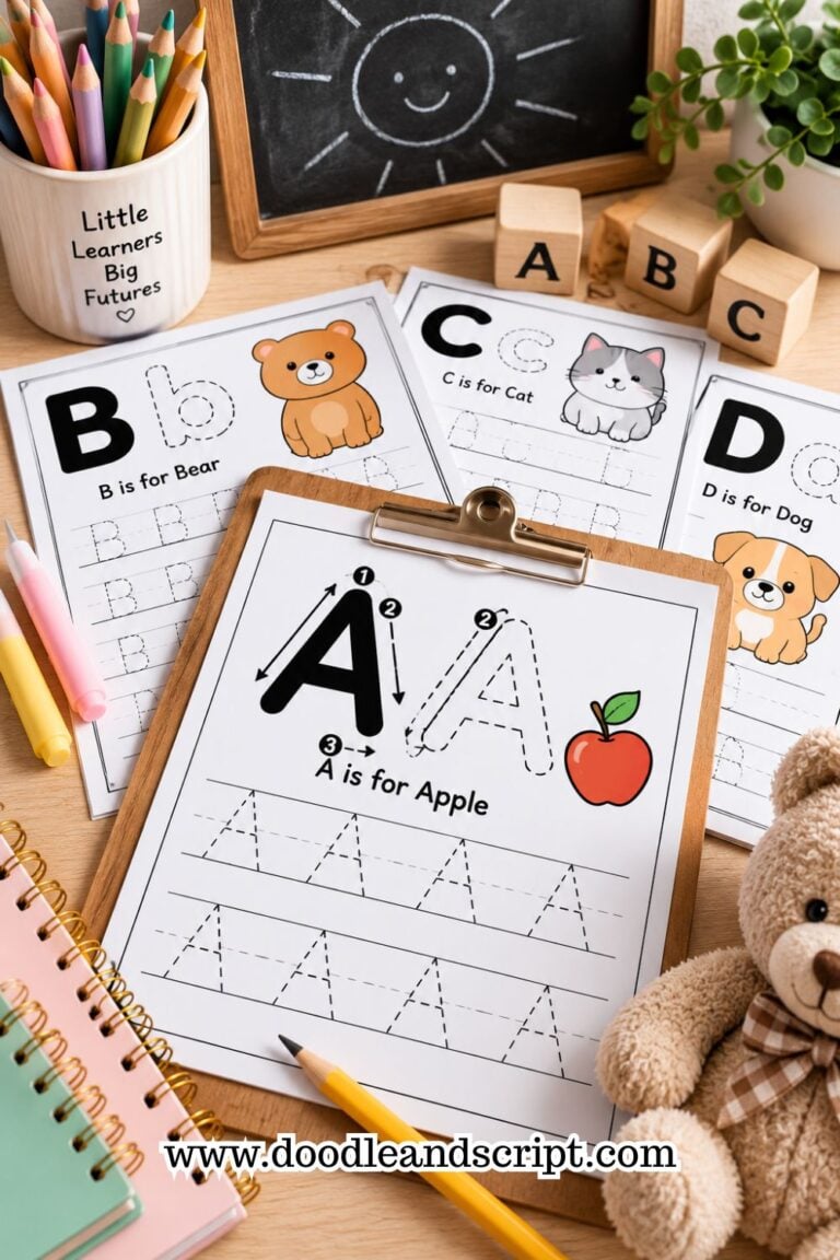 100 Free Printable Handwriting Tracing Worksheets for Kids